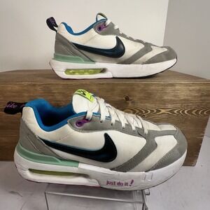 Nike Air Max Dawn GS White Laser Blue Wolf Grey Shoes Size 5.5Y DX3772-101 Retro